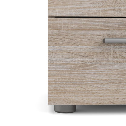 Cote | Furniture Pepe Bedside Table, 2 Drawers - Truffle Oak Pepe, Bedside Tables 71070070cj