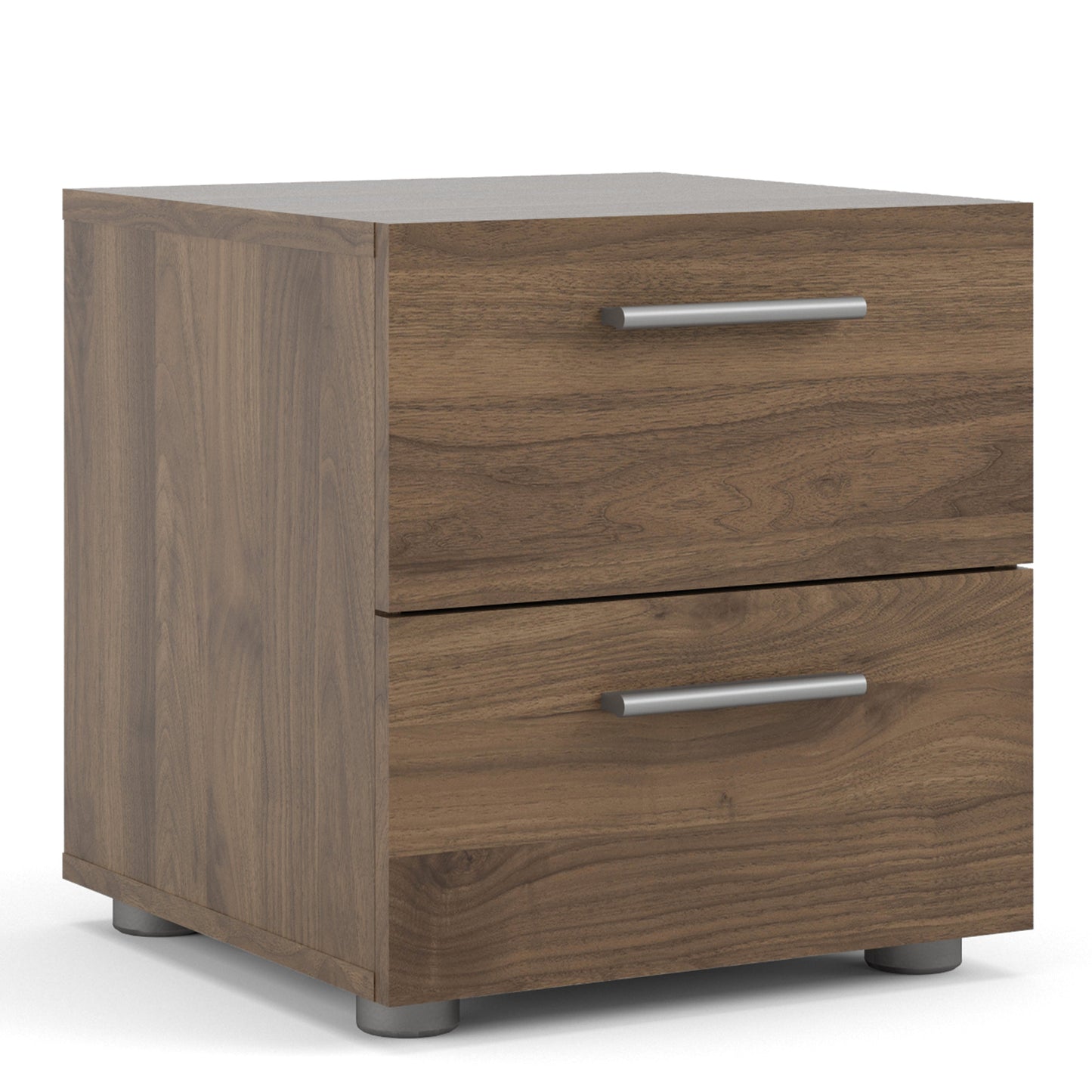 Cote | Furniture Pepe Bedside Table, 2 Drawers - Walnut Pepe, Bedside Tables 71070070dj