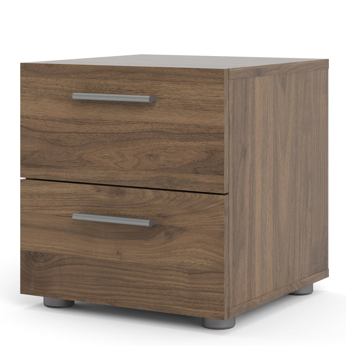 Cote | Furniture Pepe Bedside Table, 2 Drawers - Walnut Pepe, Bedside Tables 71070070dj