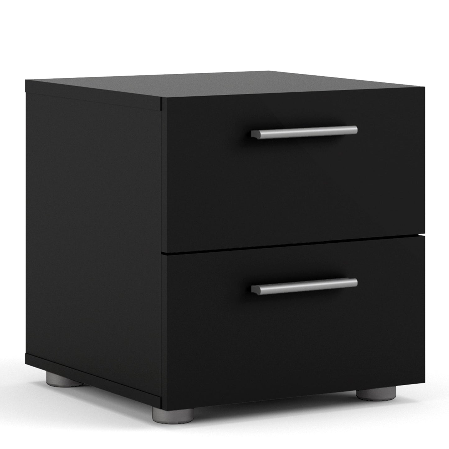 Cote | Furniture Pepe Bedside Table, 2 Drawers - Black Pepe, Bedside Tables 71070070gm