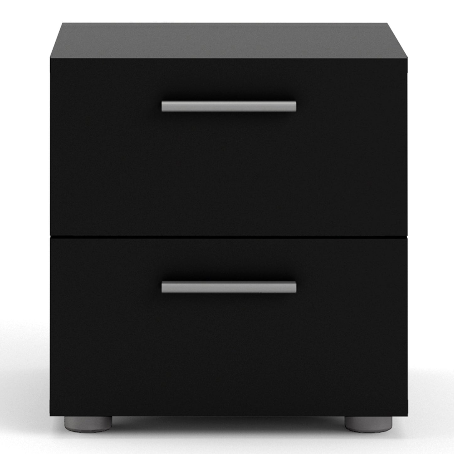 Cote | Furniture Pepe Bedside Table, 2 Drawers - Black Pepe, Bedside Tables 71070070gm