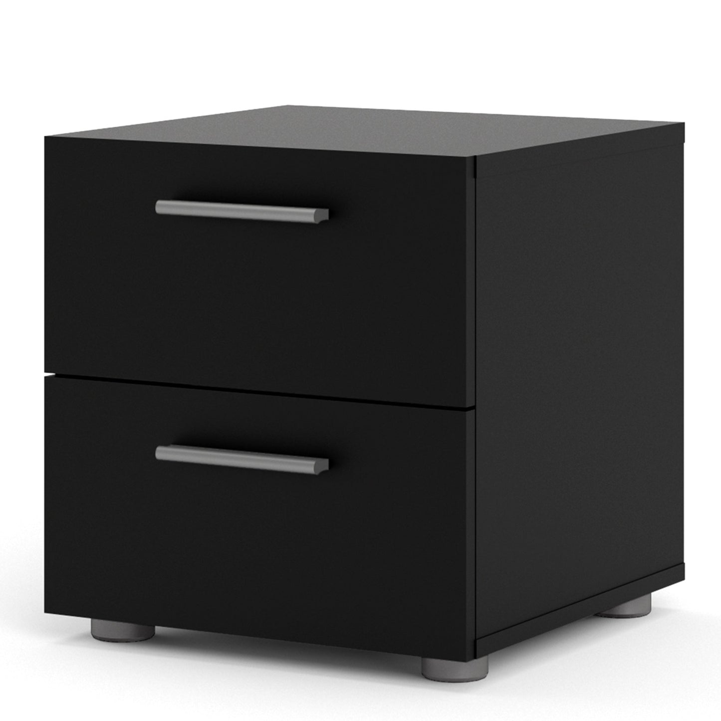 Cote | Furniture Pepe Bedside Table, 2 Drawers - Black Pepe, Bedside Tables 71070070gm