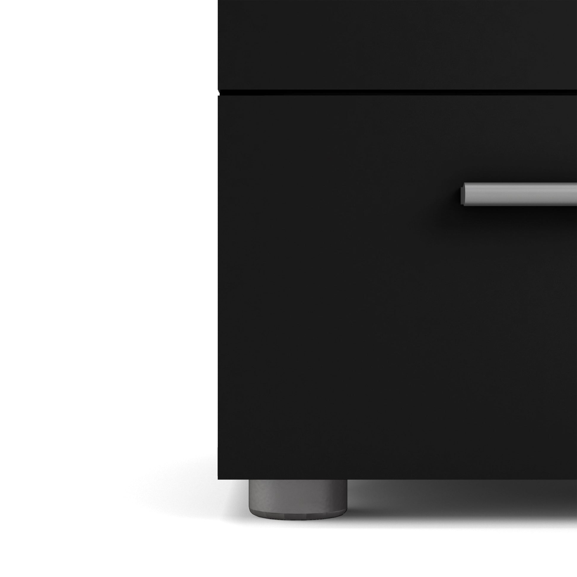 Cote | Furniture Pepe Bedside Table, 2 Drawers - Black Pepe, Bedside Tables 71070070gm