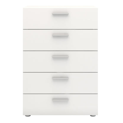 Cote | Furniture Pepe Chest of Drawers, 5 Drawers - White Pepe, Chest of Drawers 7107007249