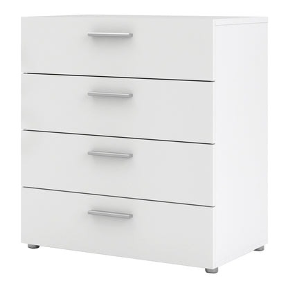 Cote | Furniture Pepe Chest of Drawers, 4 Drawers - White Pepe, Chest of Drawers 710705054949