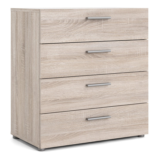 Cote | Furniture Pepe Chest of Drawers, 4 Drawer - Truffle Oak Pepe, Chest of Drawers 71070505cjcj