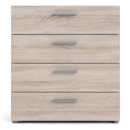 Cote | Furniture Pepe Chest of Drawers, 4 Drawer - Truffle Oak Pepe, Chest of Drawers 71070505cjcj