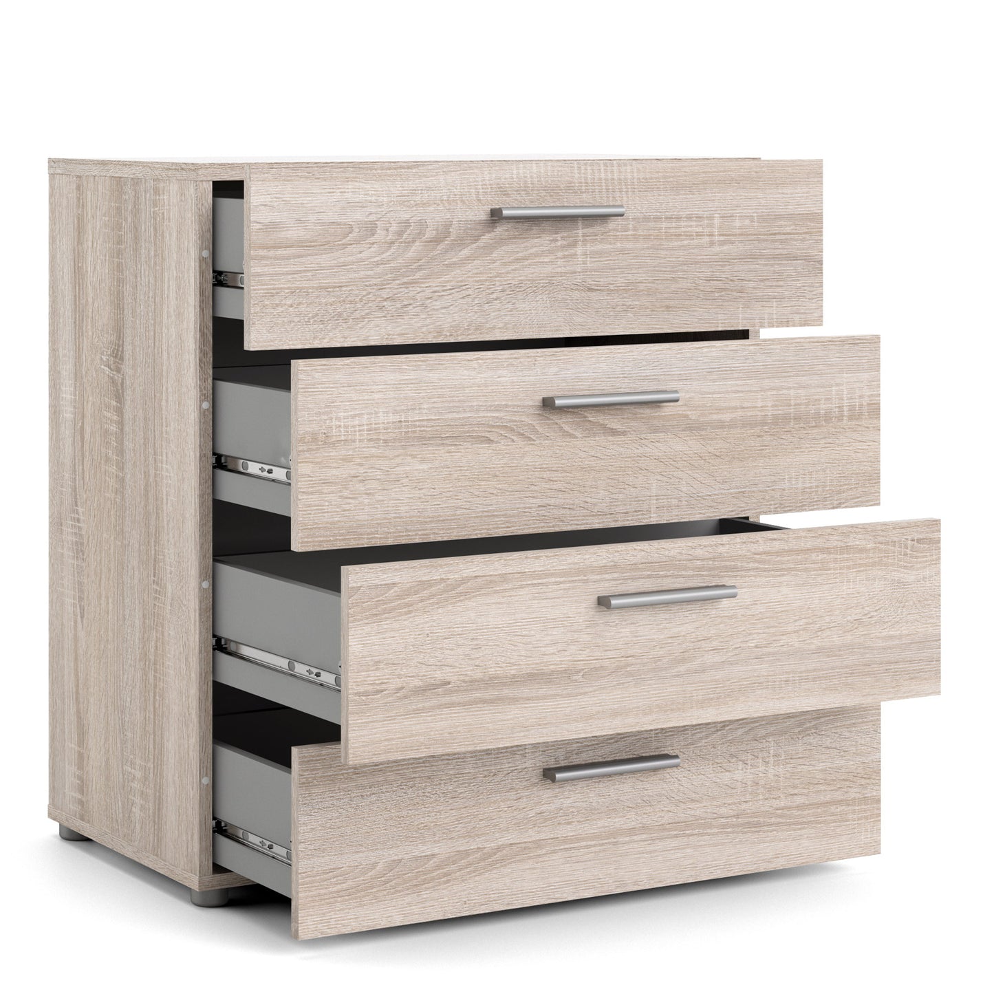 Cote | Furniture Pepe Chest of Drawers, 4 Drawer - Truffle Oak Pepe, Chest of Drawers 71070505cjcj