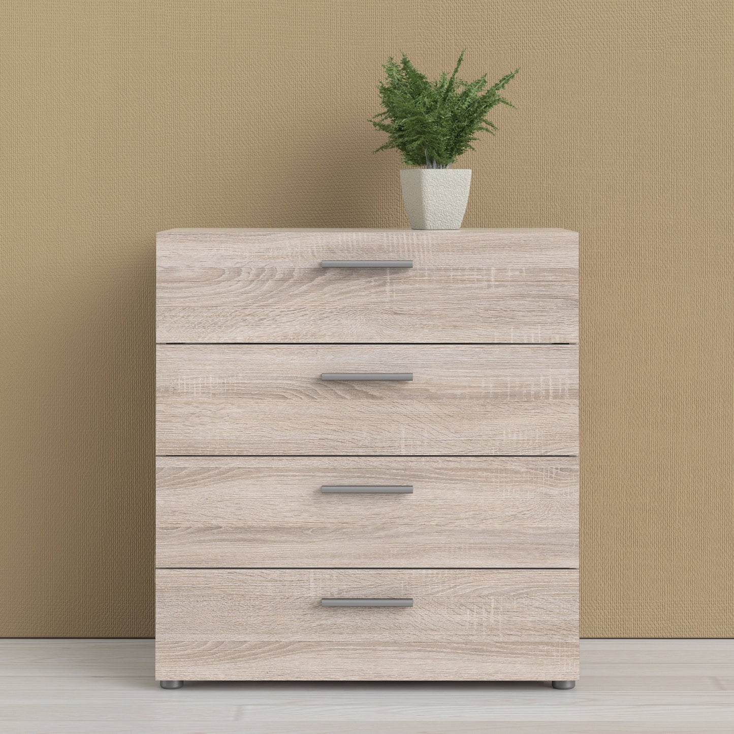 Cote | Furniture Pepe Chest of Drawers, 4 Drawer - Truffle Oak Pepe, Chest of Drawers 71070505cjcj