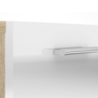 Cote | Furniture Pepe Chest of Drawers, 5 Drawer - Oak & White Pepe, Chest of Drawers 71070508akuu