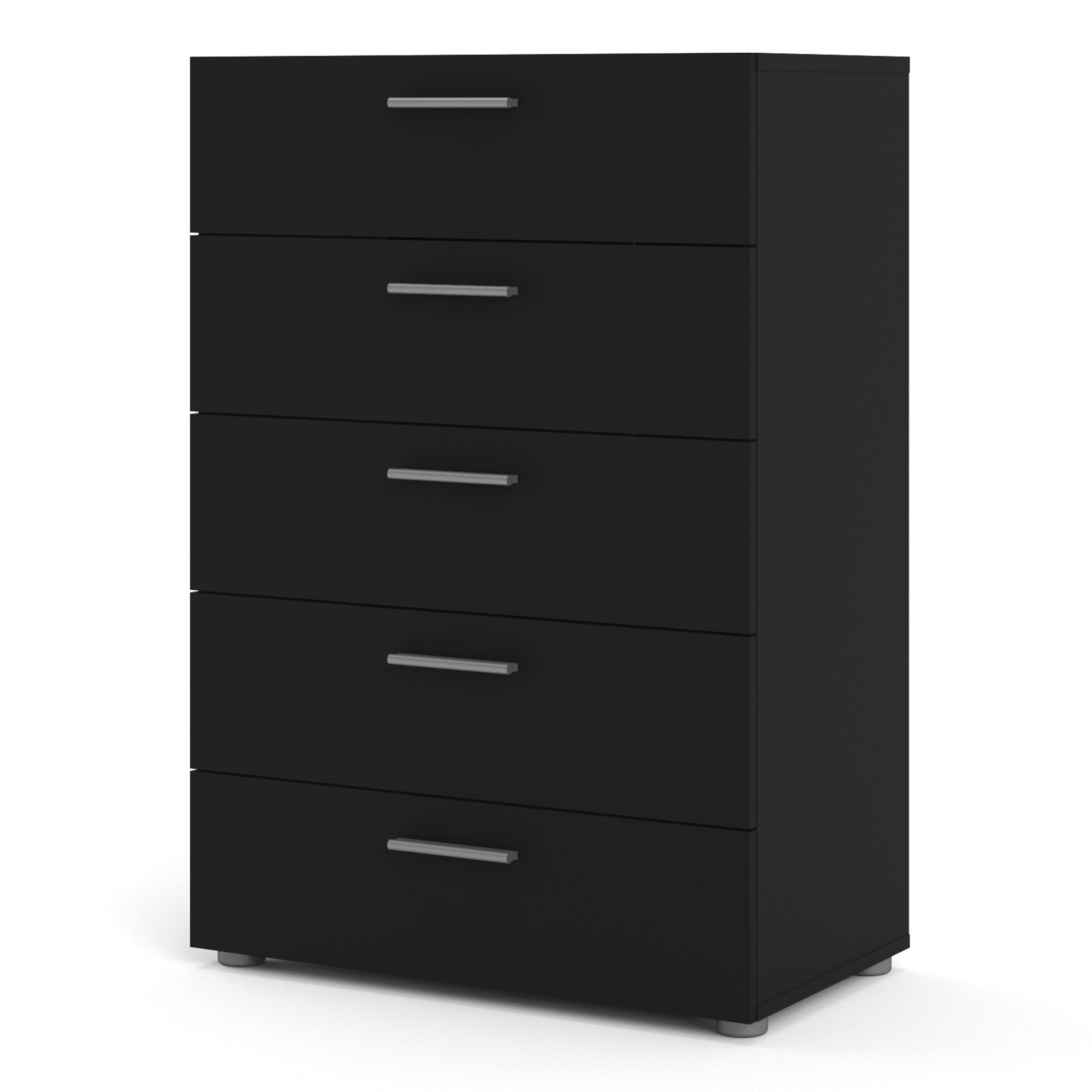 Cote | Furniture Pepe Chest of Drawers, 5 Drawer - Black Pepe, Chest of Drawers 71070508gmgm