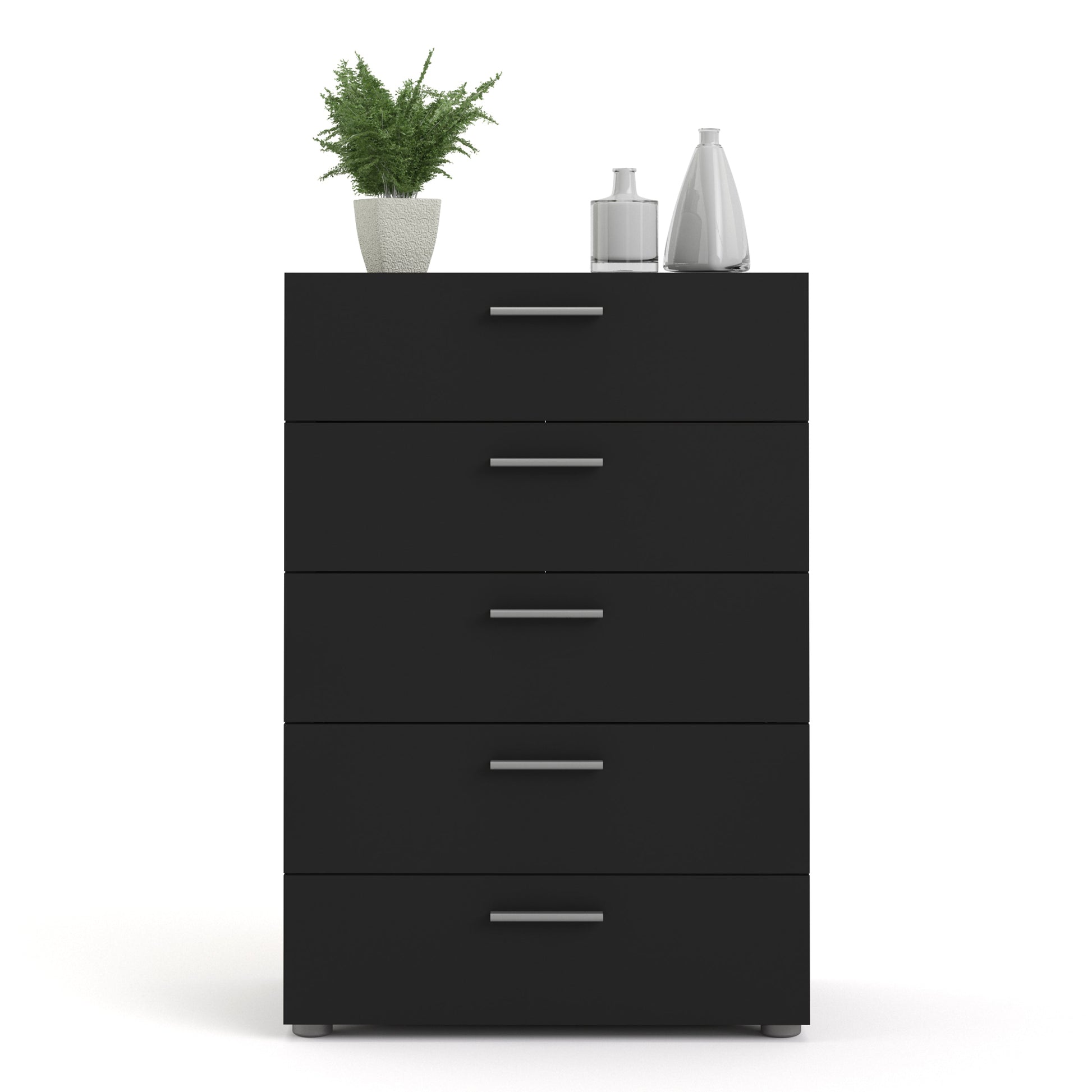 Cote | Furniture Pepe Chest of Drawers, 5 Drawer - Black Pepe, Chest of Drawers 71070508gmgm