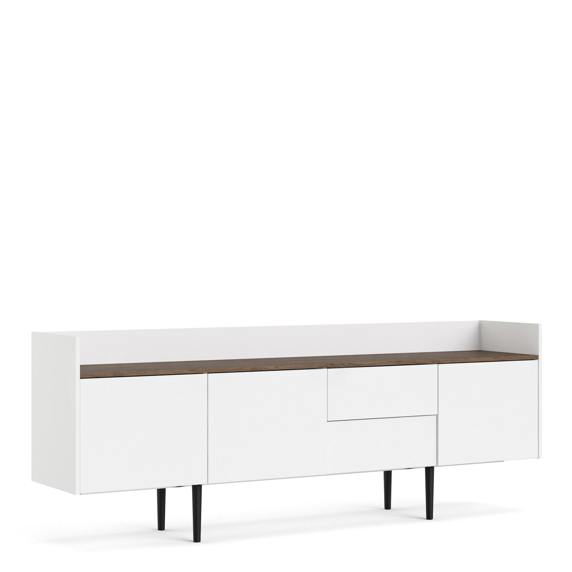 Cote | Furniture Unit Sideboard, 2 Drawer + 3 Door - White & Walnut Unit, Sideboards 7137090049dj