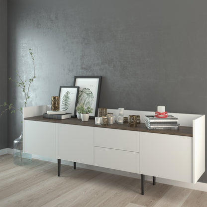 Cote | Furniture Unit Sideboard, 2 Drawer + 3 Door - White & Walnut Unit, Sideboards 7137090049dj