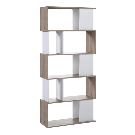 Cote | Furniture Maze Open Bookcase 4 Shelves - Oak & White Maze, Bookcases 71471735hl49