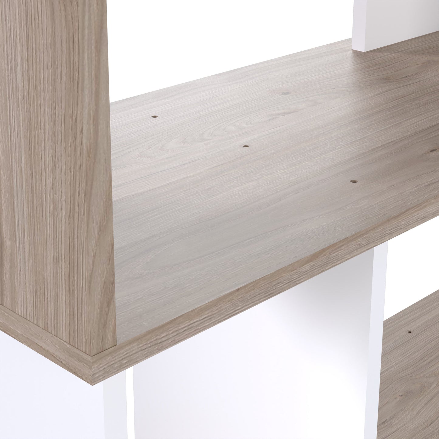 Cote | Furniture Maze Open Bookcase 4 Shelves - Oak & White Maze, Bookcases 71471735hl49