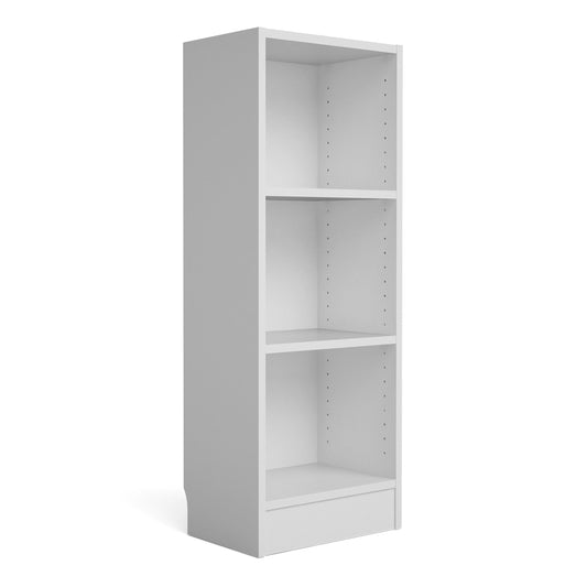 Cote | Furniture Basic Bookcase, Low Narrow (2 Shelves) - White Basic, Bookcases 7187177449