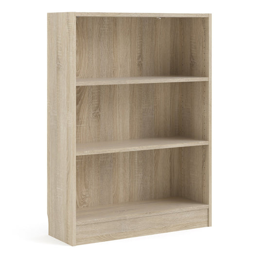 Cote | Furniture Basic Bookcase, Low Wide (2 Shelves) - Oak Basic, Bookcases 71871776ak