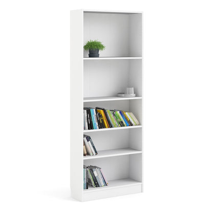 Cote | Furniture Basic Bookcase, Tall Wide (4 Shelves) - White Basic, Bookcases 7187177749