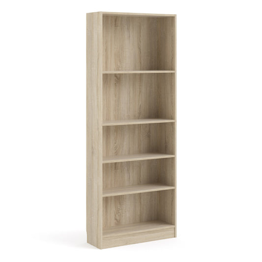 Cote | Furniture Basic Bookcase, Tall Wide (4 Shelves) - Oak Basic, Bookcases 71871777ak