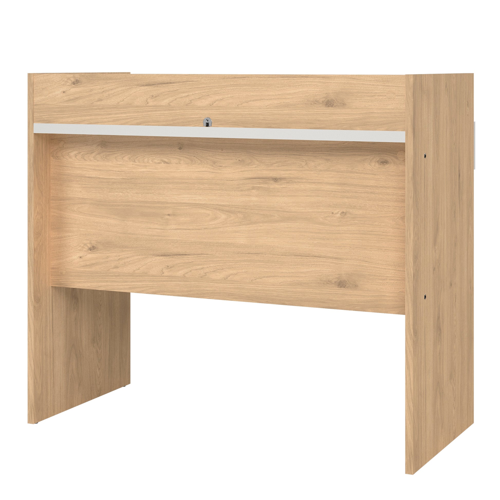 Cote | Furniture Function Plus Desk, 2 Drawer - White & Oak Function Plus, Office Desks 71970493hl49