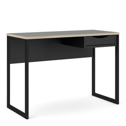 Cote | Furniture Function Plus Desk, 1 Drawer - Black & Oak Trim Function Plus, Office Desks 71970513gmgm60