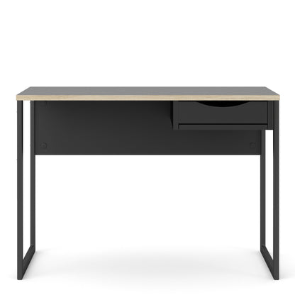 Cote | Furniture Function Plus Desk, 1 Drawer - Black & Oak Trim Function Plus, Office Desks 71970513gmgm60