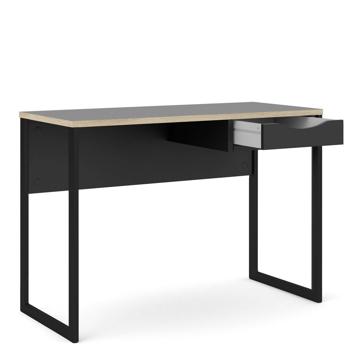 Cote | Furniture Function Plus Desk, 1 Drawer - Black & Oak Trim Function Plus, Office Desks 71970513gmgm60