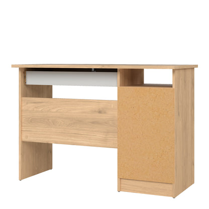 Cote | Furniture Function Plus Desk, (3+1) Handle Free Drawer - White & Oak Function Plus, Office Desks 71970519hlhl