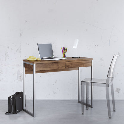 Cote | Furniture Function Plus Desk, 2 Drawer - Walnut Function Plus, Office Desks 71980122dj