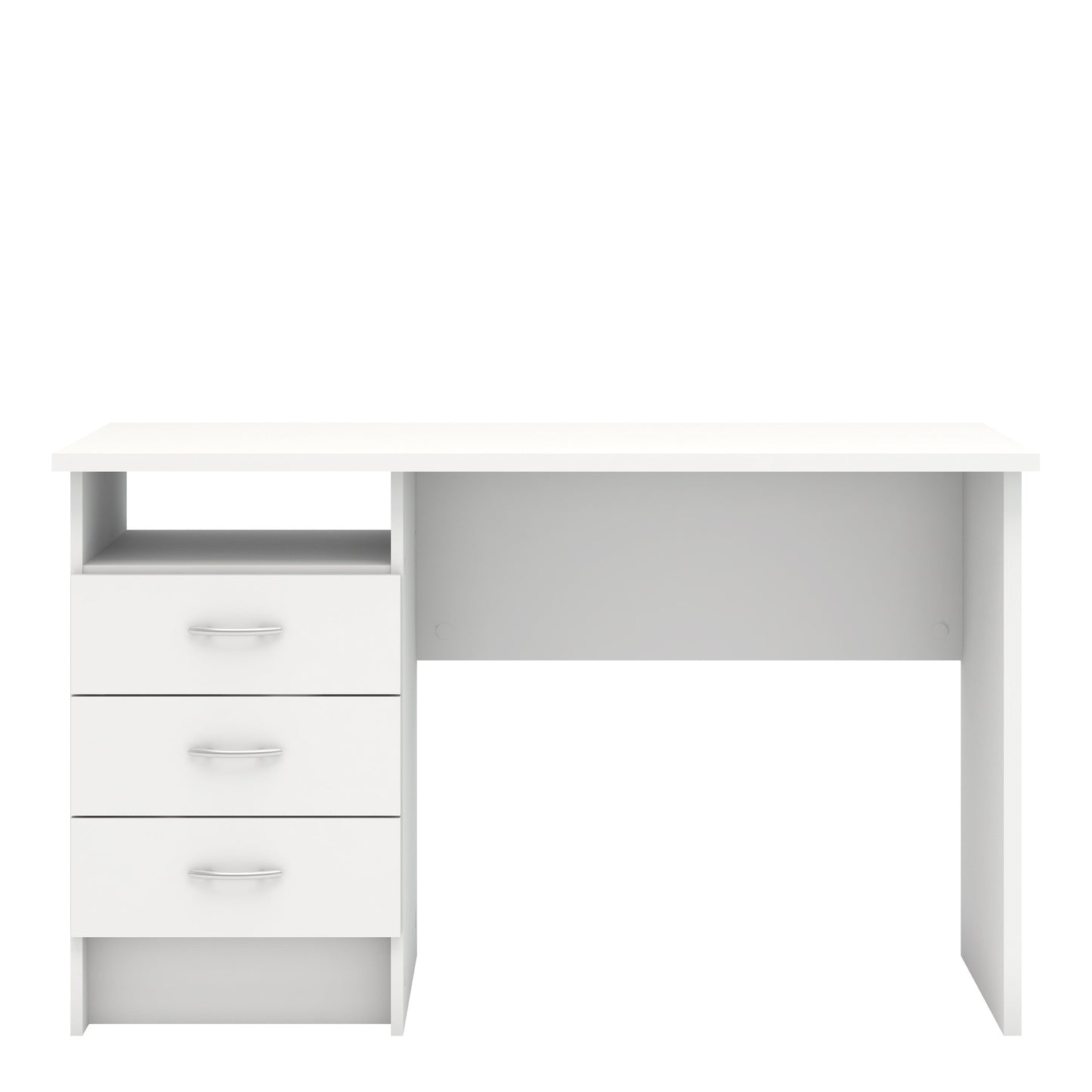 Cote | Furniture Function Plus Desk, 3 Side Drawers - White Function Plus, Office Desks 719801344949