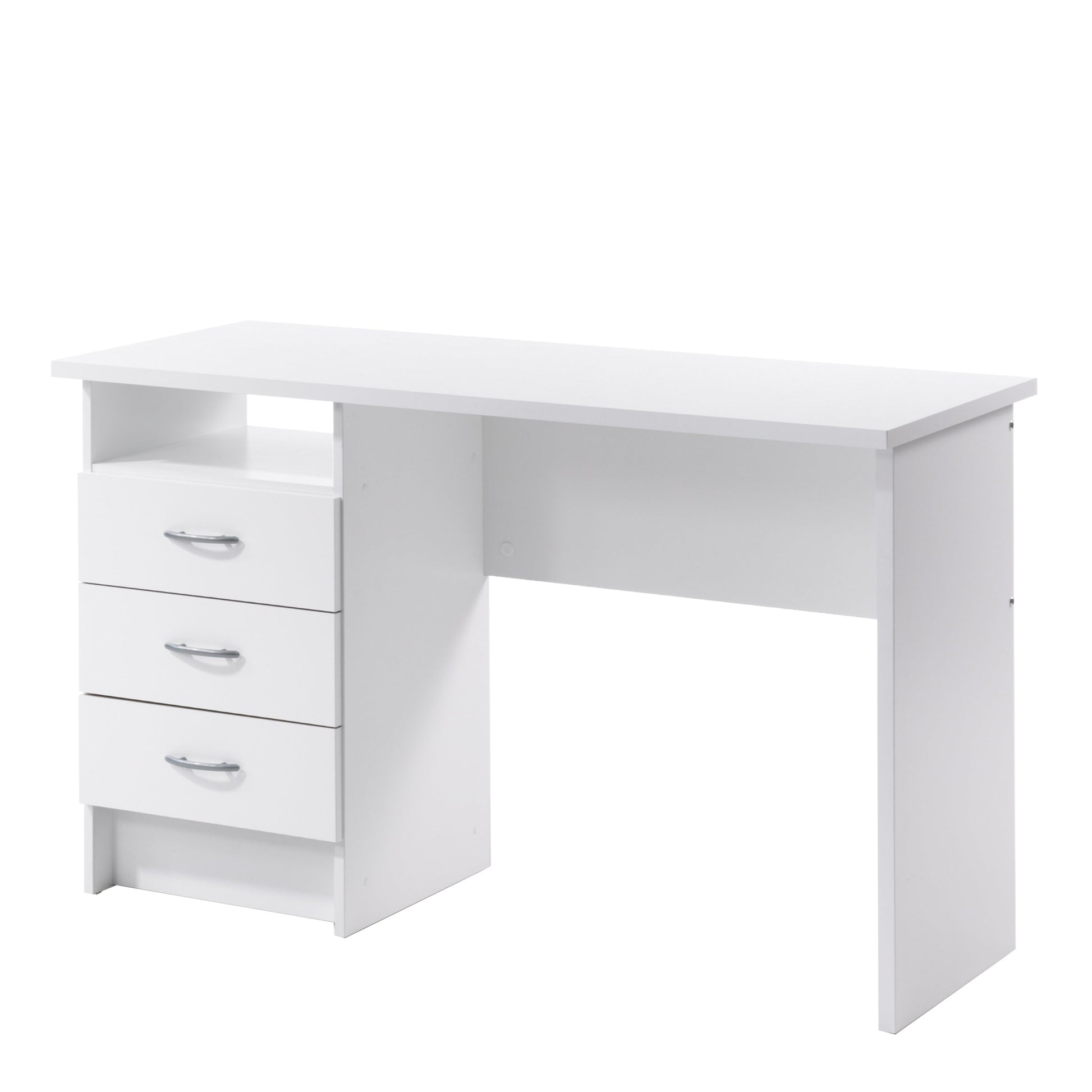 Cote | Furniture Function Plus Desk, 3 Side Drawers - White Function Plus, Office Desks 719801344949