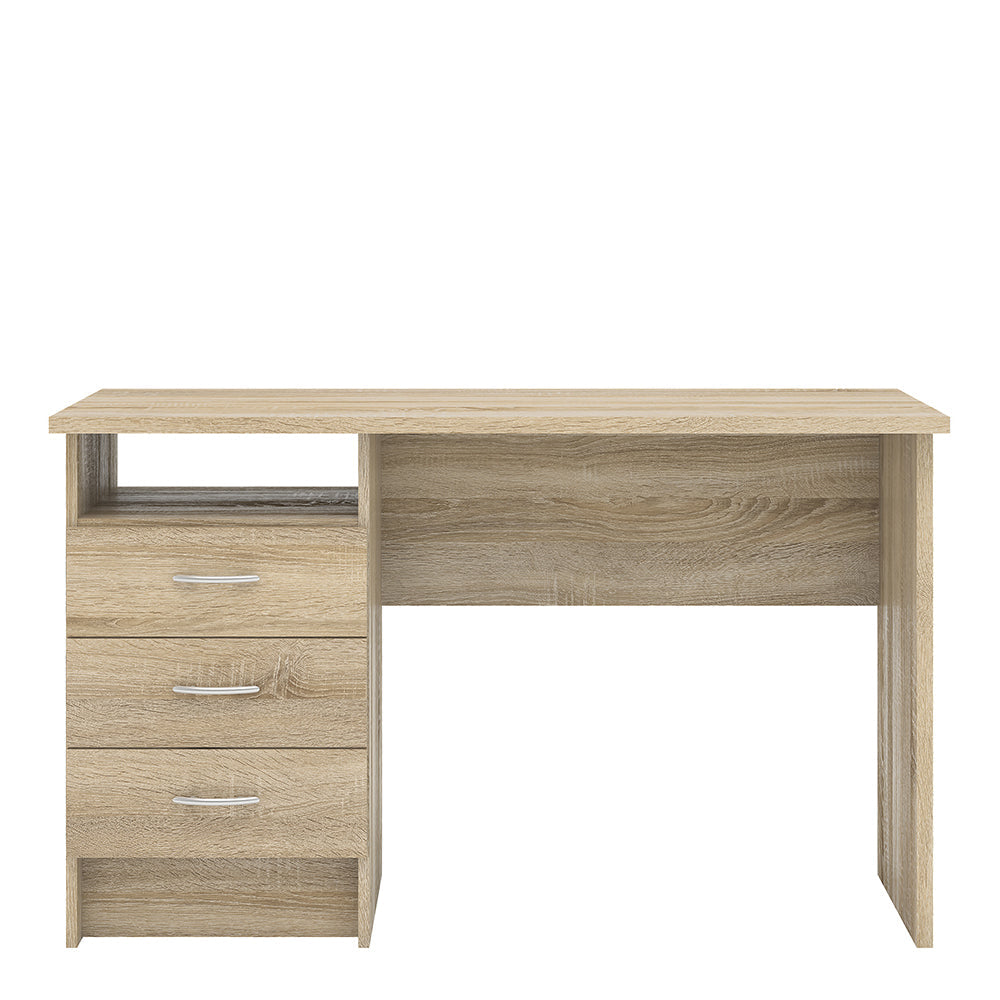 Cote | Furniture Function Plus Desk, 3 Drawer - Oak Function Plus, Office Desks 71980134akak