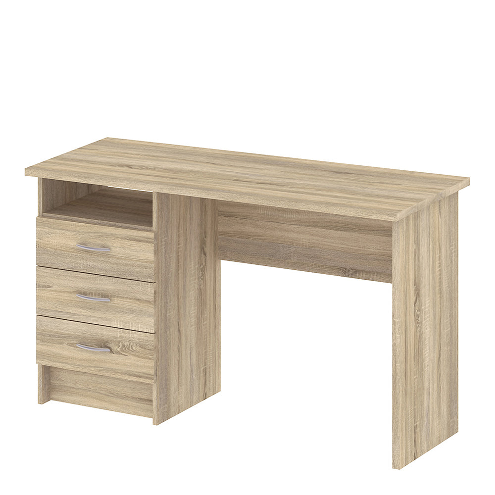 Cote | Furniture Function Plus Desk, 3 Drawer - Oak Function Plus, Office Desks 71980134akak