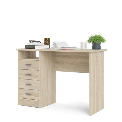 Cote | Furniture Function Plus Desk, 4 Drawer -Oak Function Plus, Office Desks 71980146ak