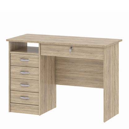 Cote | Furniture Function Plus Desk, 5 Drawer - Oak Function Plus, Office Desks 71980163akak