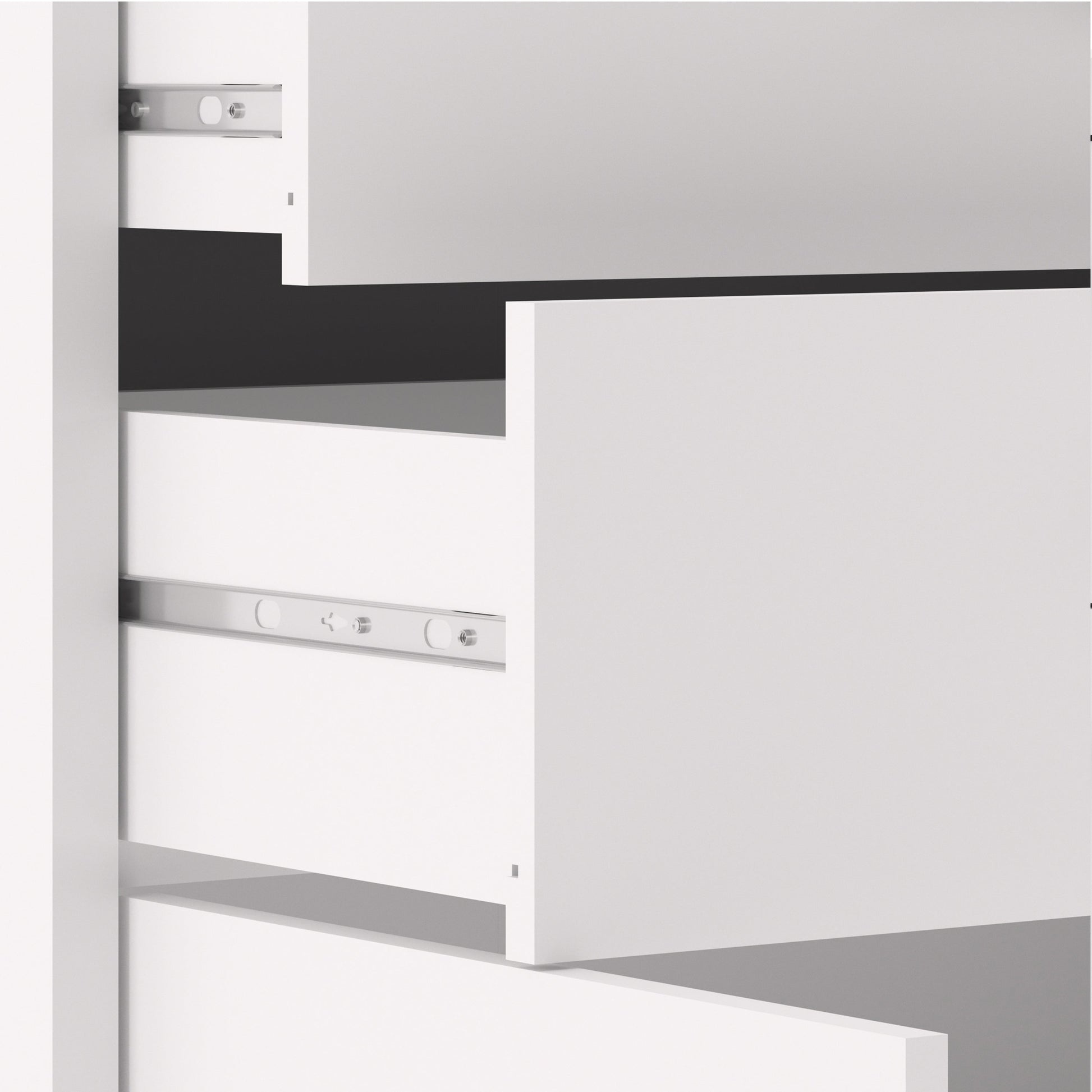 Cote | Furniture Prima Bookcase 2 Shelves, 2 Drawers + 2 Doors - White Prima, Bookcases 720804202549