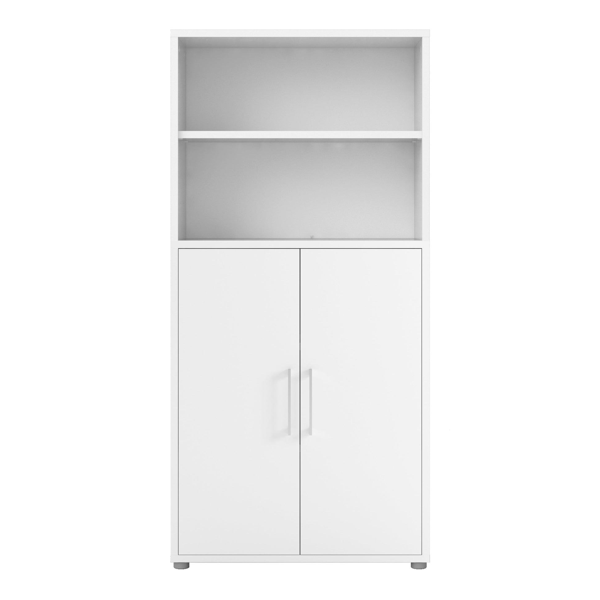 Cote | Furniture Prima Bookcase 3 Shelves, 2 Doors - White Prima, Bookcases 720804203149