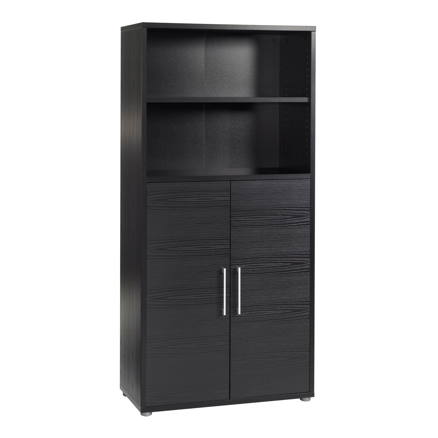 Cote | Furniture Prima Bookcase 3 Shelves, 2 Doors - Black Prima, Bookcases 720804203161