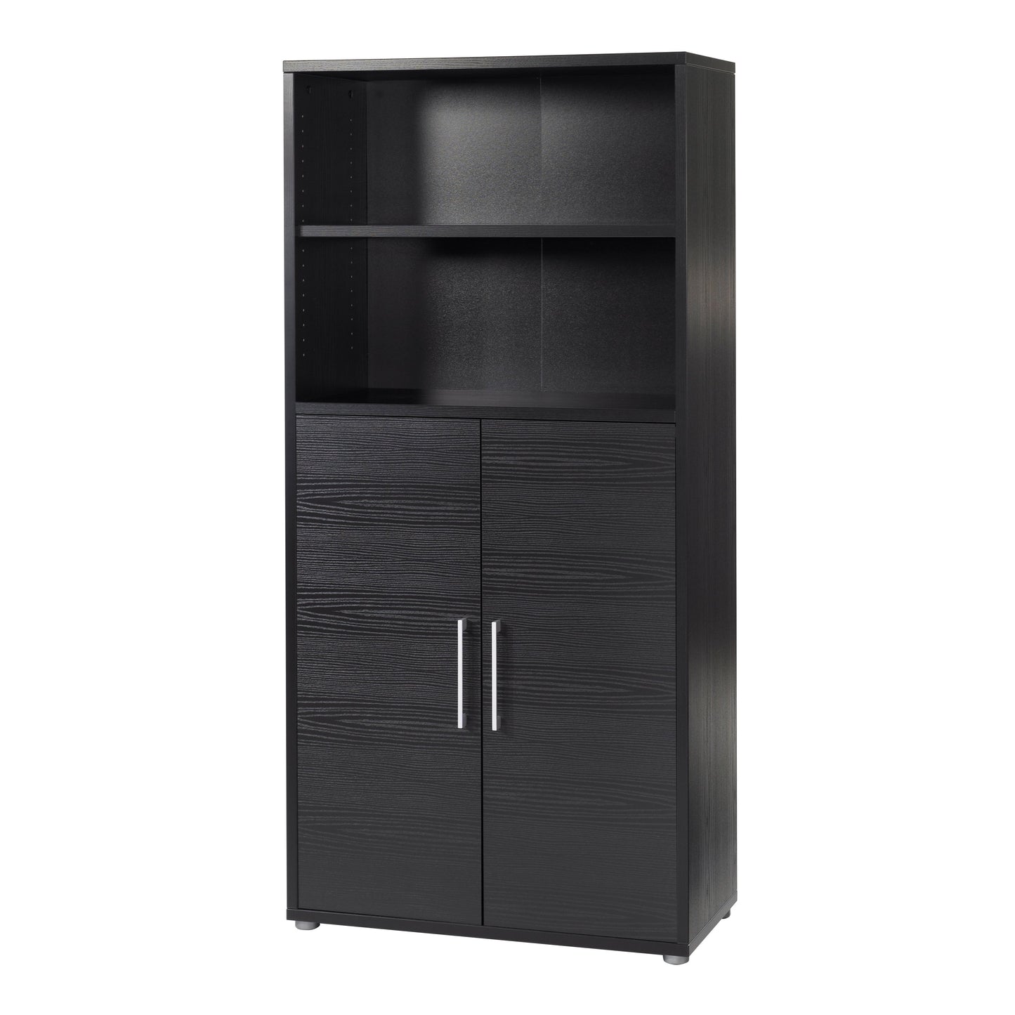 Cote | Furniture Prima Bookcase 3 Shelves, 2 Doors - Black Prima, Bookcases 720804203161