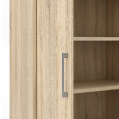 Cote | Furniture Prima Bookcase, 3 Shelves, 2 Doors - Oak Prima, Bookcases 7208042031ak