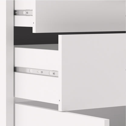 Cote | Furniture Prima Bookcase 3 Shelves, 2 Drawers + 2 Doors - White Prima, Bookcases 720804212549