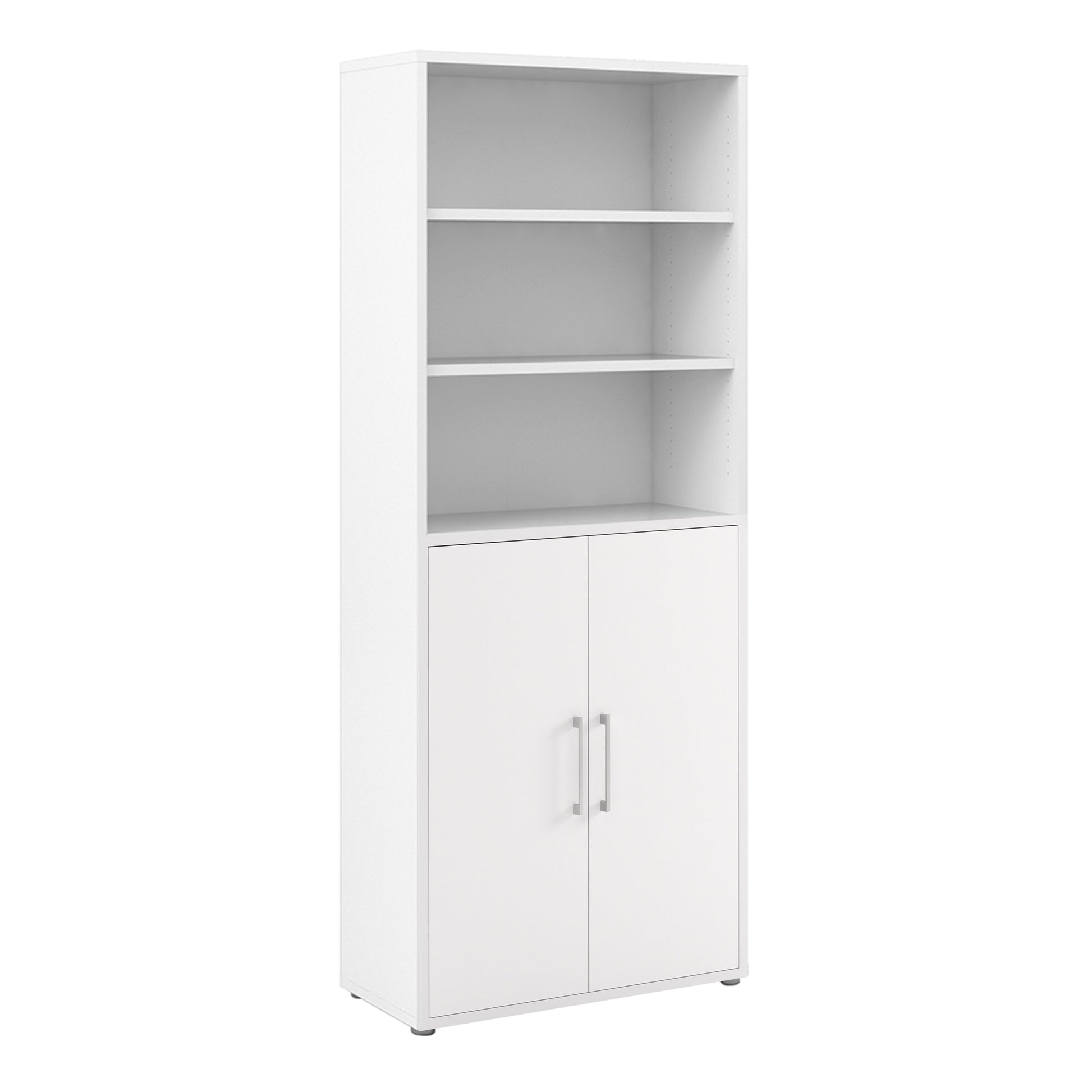 Cote | Furniture Prima Bookcase 4 Shelves + 2 Doors - White Prima, Bookcases 720804213149