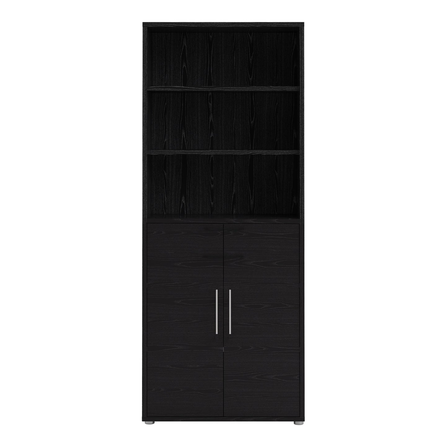 Cote | Furniture Prima Bookcase 4 Shelves + 2 Doors  - Black Prima, Bookcases 720804213161