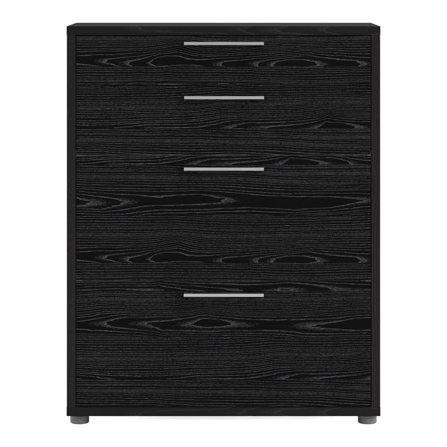 Cote | Furniture Prima Office Storage, 2 Drawers + 2 File Drawers - Black Prima, Office Cabinets 720804232661