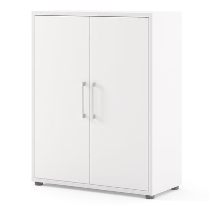 Cote | Furniture Prima Bookcase 2 Shelves + 2 Doors - White Prima, Bookcases 720804233149