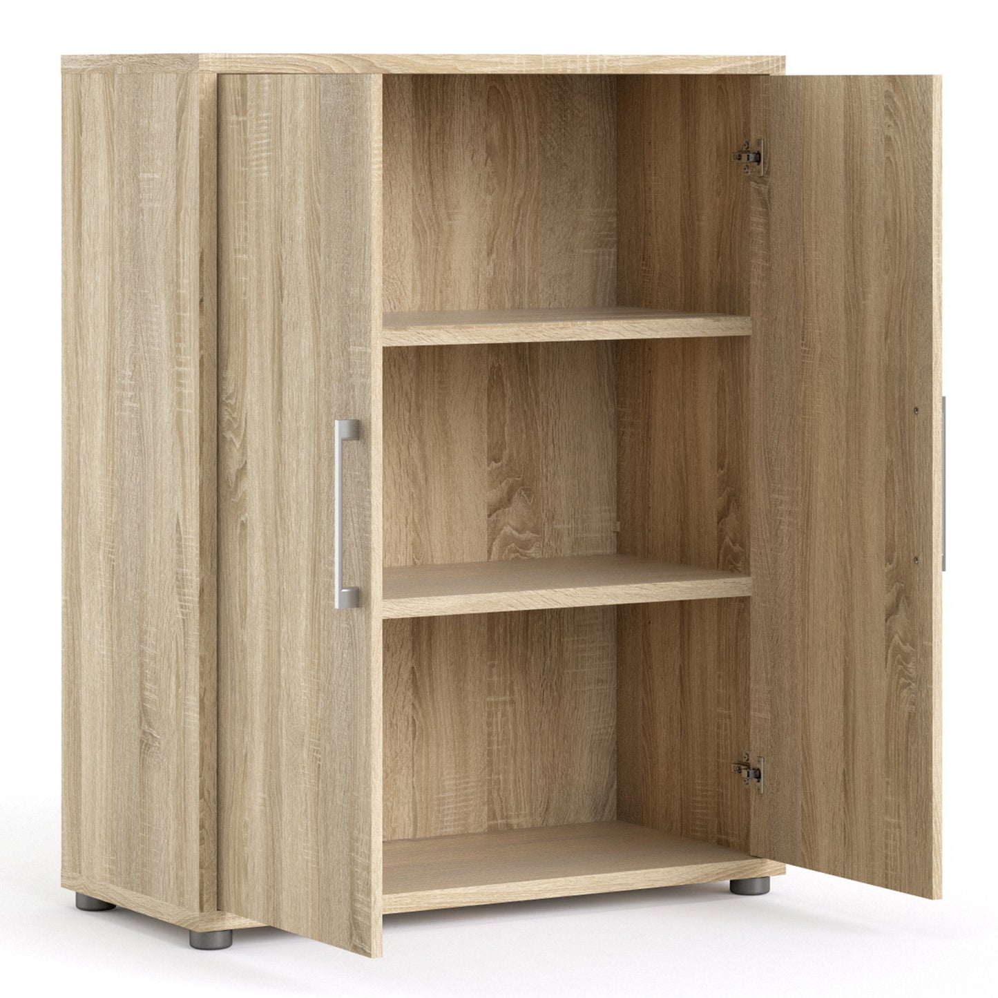 Cote | Furniture Prima Bookcase, 2 Shelves + 2 Doors - Oak Prima, Bookcases 7208042331ak