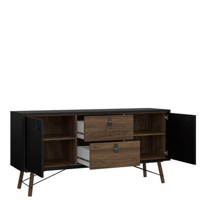 Cote | Furniture Ry Sideboard, 2 Door + 2 Drawer - Black Walnut Ry, Sideboards 72186006gmdj