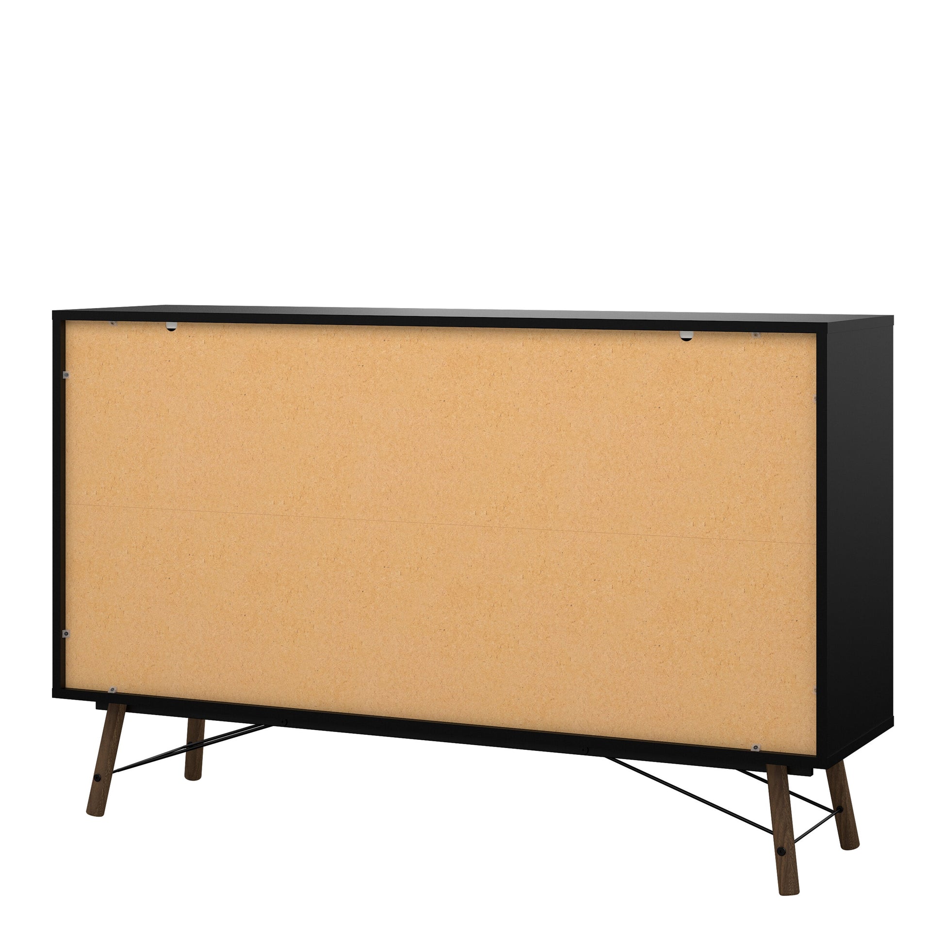 Cote | Furniture Ry Sideboard, Wide Double Chest of Drawers, 6 Drawer - Black Walnut Ry, Chest of Drawers 72186012gmdj