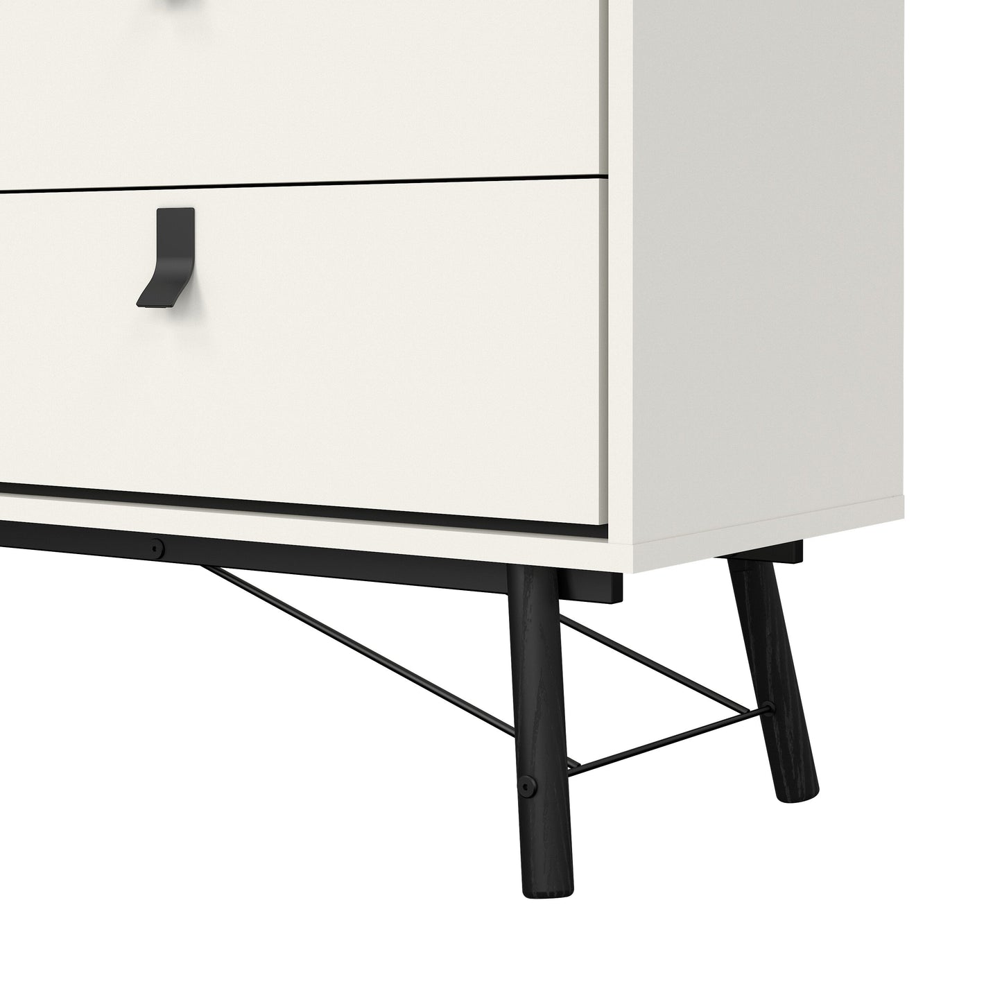 Cote | Furniture Ry Sideboard, Wide Double Chest of Drawers, 6 Drawer - White Ry, Chest of Drawers 72186012gogo